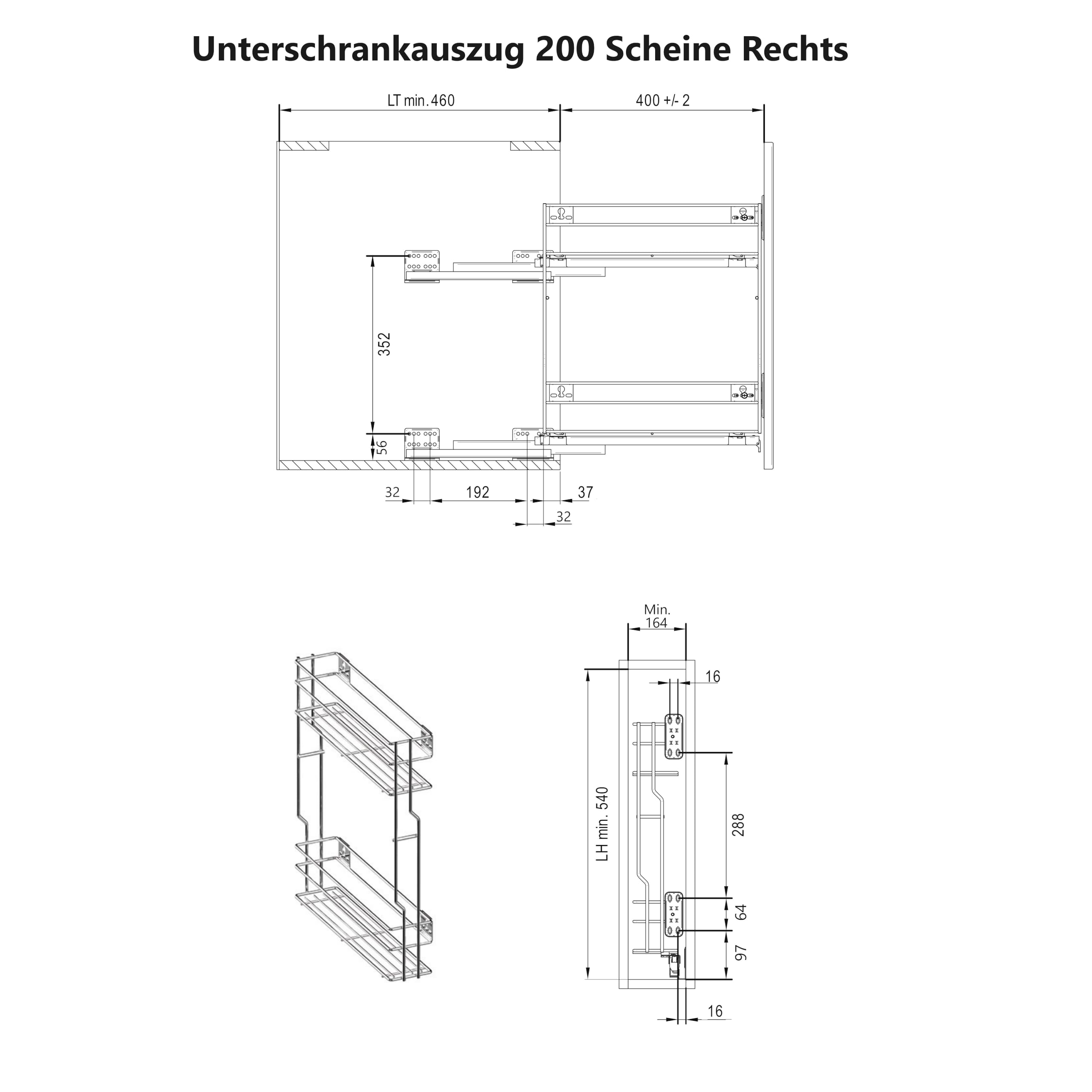 KuKoo Uittrekbare Keuken Kast - Zachte Langzame Sluiting (Soft