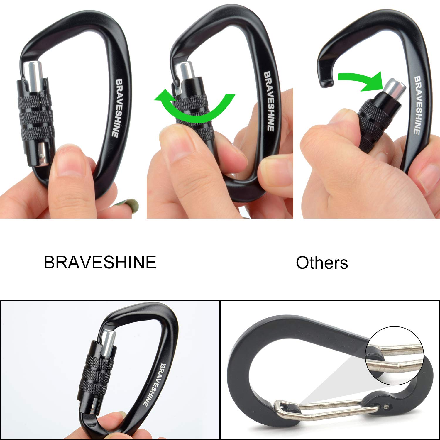 mconuy-12kn-locking-carabiner-clips-small-aluminium-carabiners