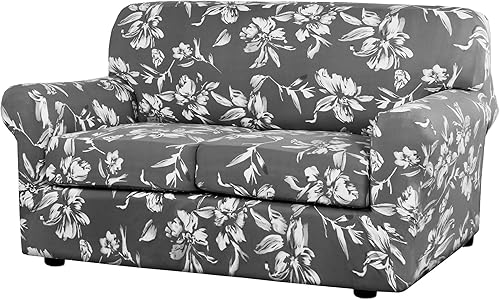 H.VERSAILTEX Super Stretch 3 Pieces Sofa Covers for 2 Cushion Couch Covers Sofa Slipcovers Feature Soft Thick Bouncy Modern Style with Individual H.VERSAILTEX Super Stretch 3 Pieces Sofa Covers for 2 Cushion Couch Covers Sofa Slipcovers Feature Soft Thick Bouncy Modern Style with Individual