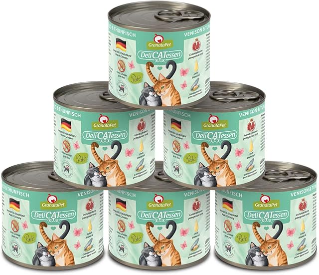 Granatapet 197847 DeliCatessen Mokra Karma Dla Kotów z Tuńczykiem, 6 x 200 g, Wielokolorowy