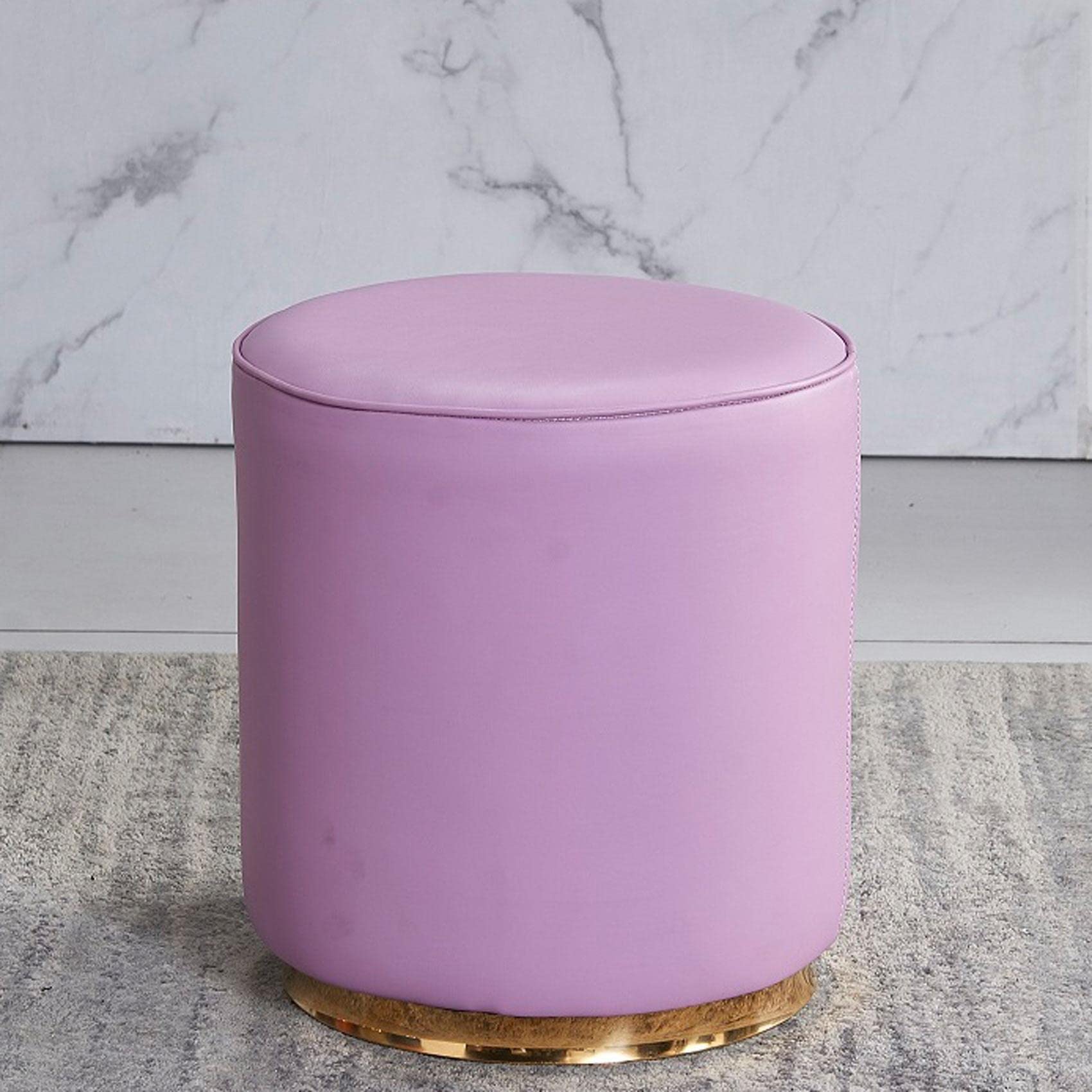Tabourets de vanité ottomans repose-pieds en cuir pour salon