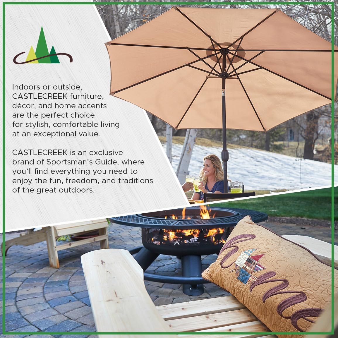 Solid Wood King Bed Frames: 5 Picks That Last (2026) 2 CASTLECREEK Diamond Cedar Log Bed Frame Rustic Natural Wood King Bed — product photo