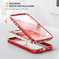 Vista 248 de Diaclara - Funda diseñada para iPhone 15 Plus de 6.7 pulgadas, transparente, cuerpo completo, con protector de pantalla, resistente de protección
