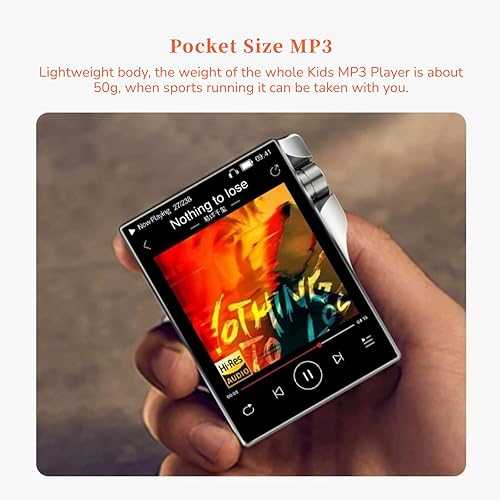 Miniatura 3 de Q3 Reproductor de MP3 de 32 GB, pantalla táctil completa de 2.4 pulgadas, reproductor de música portátil DSD HiFi sin pérdidas, reproductor de MP3