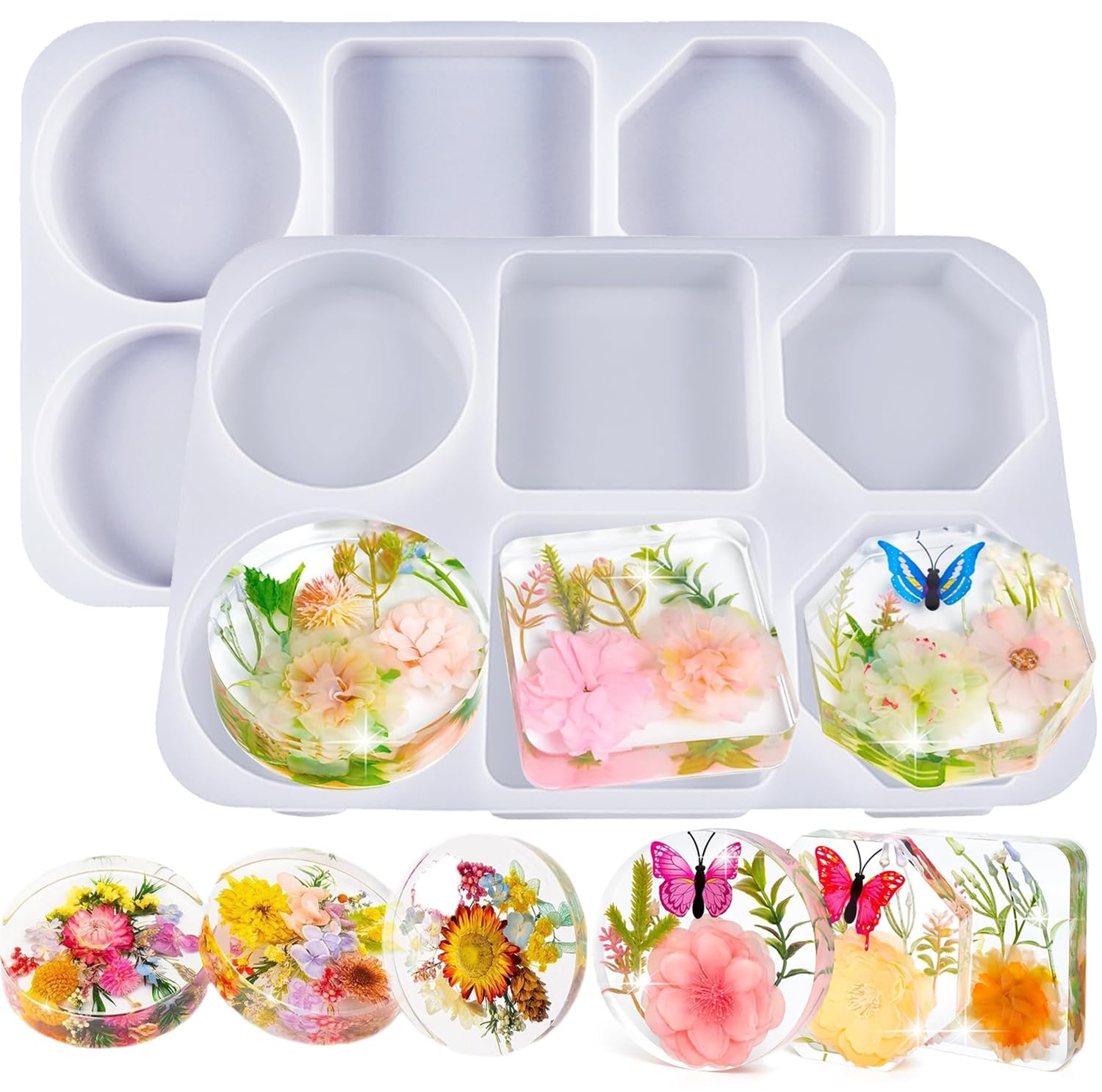Moules artisanaux en silicone pour figer vos bouquets de mariage en résine époxy