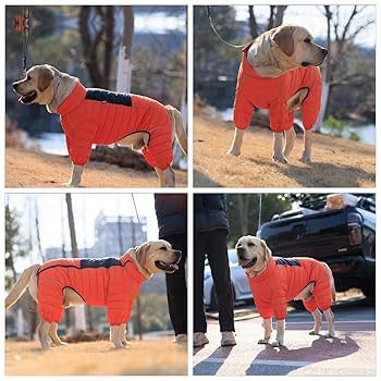 Furry King Dog Winter Coat, Furry Jacket For Dogs, Furry Dog Jacket With Harness, Dog Jacket For Small Medium Large Dogs, Pet Outdoor Jacket, Waterproof Windproof Dog Snow Jacket With Zipper