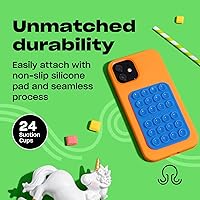 Vista 4 de OCTOBUDDY Classic - Silicone Suction Phone Case Adhesive Mount - Hands-Free, Strong Grip Holder for Selfies & Videos - iPhone & Android Compatible