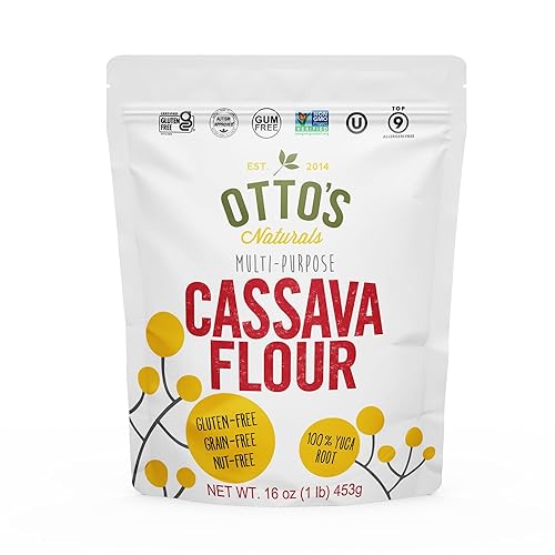 Otto's Naturals Harina de yuca multiusos, sin OMG, sin gluten, sin granos, nueces y goma, alternativa de trigo 1 a 1, paleo, AIP, 1 libra
