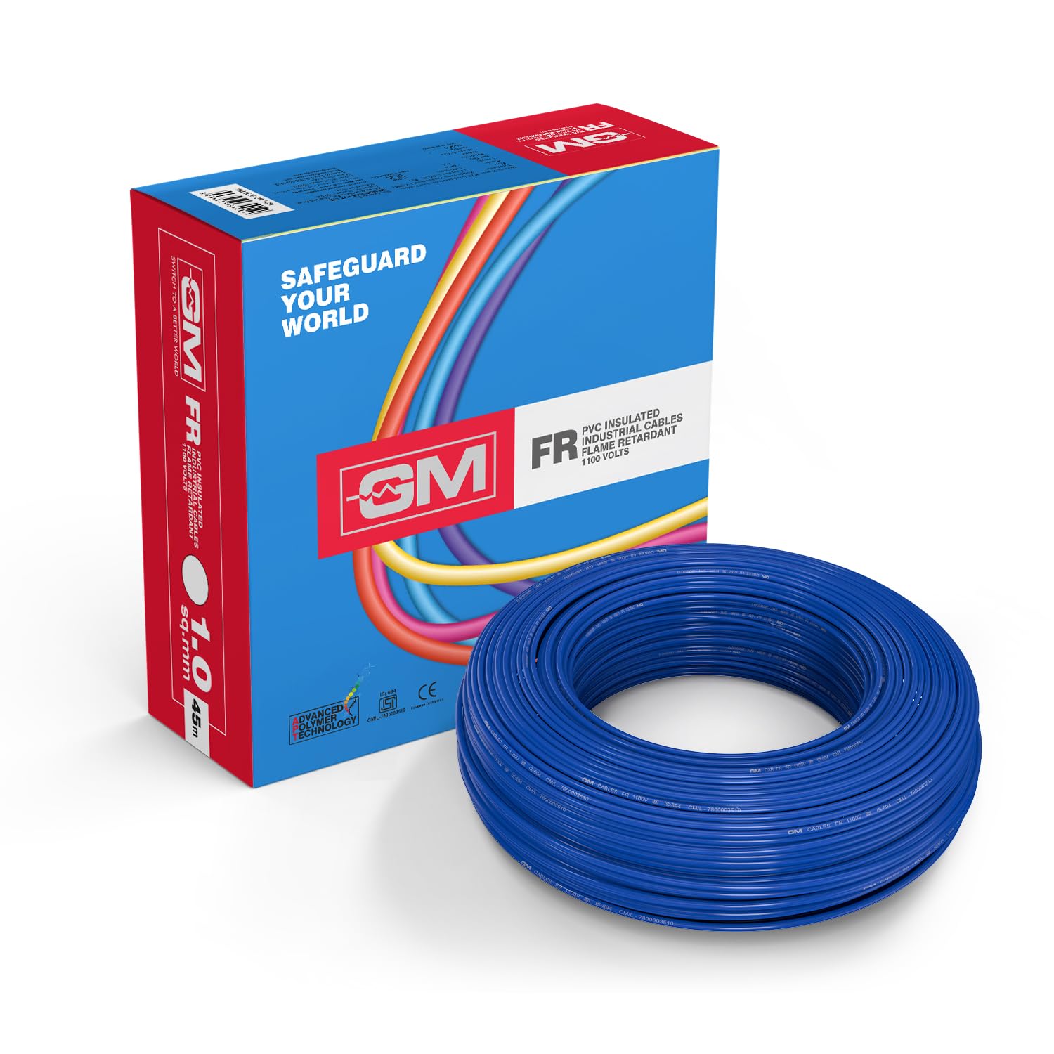 GM Flame Retardant Wire 1.5 Sq mm - 45 Meter Yellow PVC Insulated Copper Cable for House Wiring, Industrial & Automotive Use — Amazon image 21