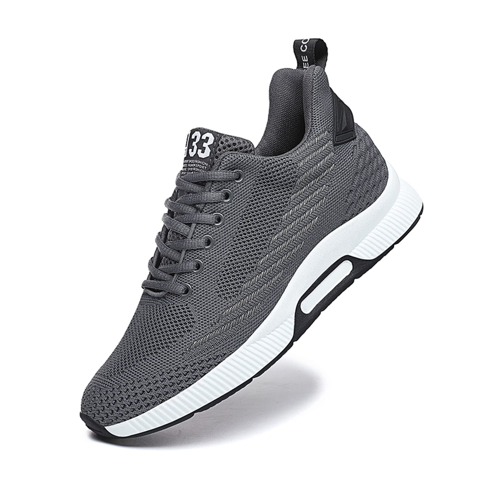 YUKTOPA Scarpe Ascensore Uomo Scarpe Elevator Scarpe Uomo Casual Mesh Sneakers Leggera Traspirante Stringata Scarpe Sportive con Tacco Ascensore Nascosta per Uomo 6 cm