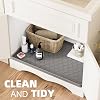 Tapete impermeable bajo el fregadero Winisok 34" x 22", tapete de silicona, beige | Borde elevado atrapa derrames y fugas, protector de gabinete y estante, para cocina, baño, botas, mascotas, esenciales del hogar 7