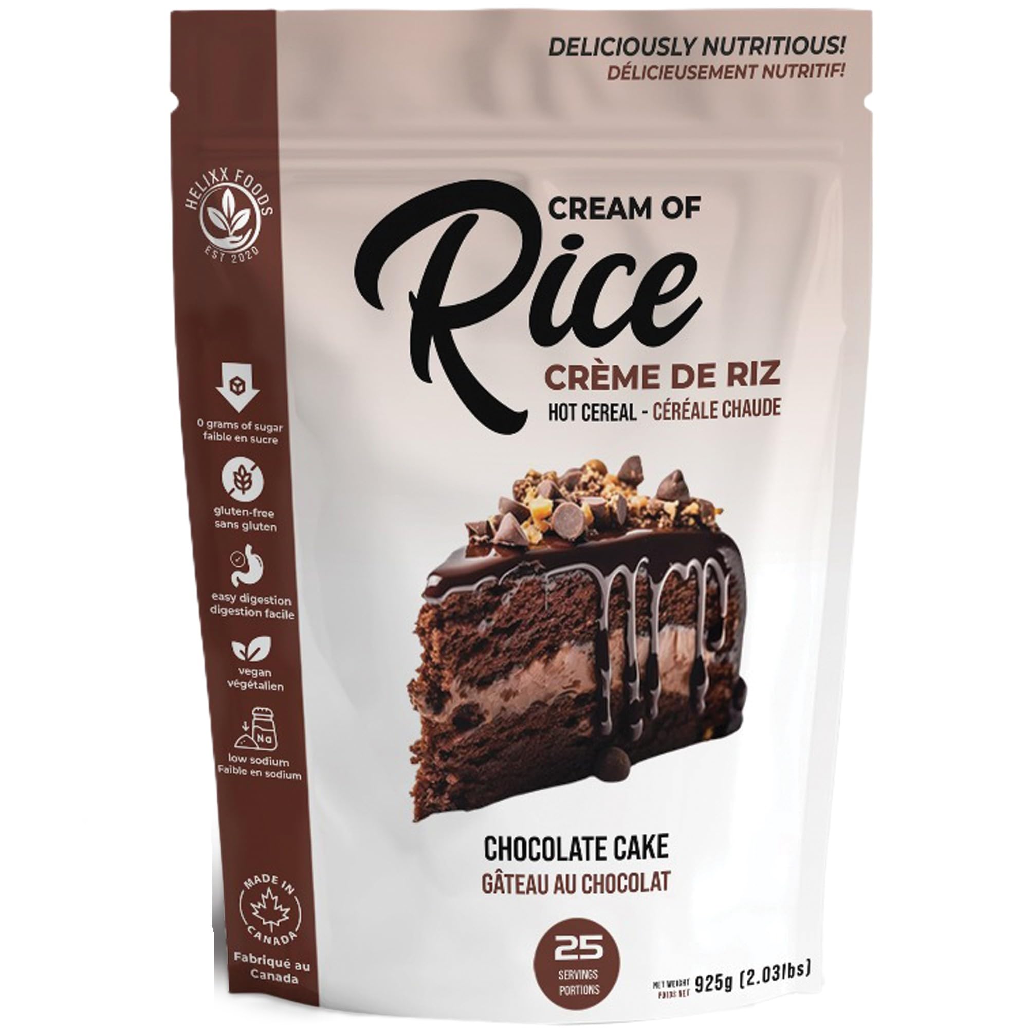 Helixx Foods Cream of Rice, Chocolate Cake