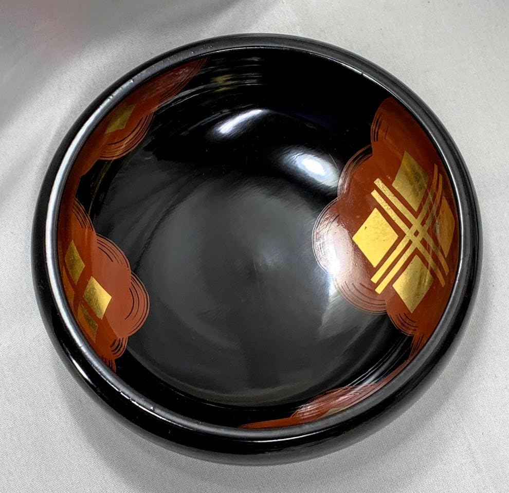Amazon.co.jp: レトロ 秀衡塗 漆器 岩手伝統工芸 翁知屋 天然木 黒塗