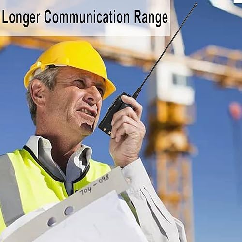 Miniatura 7 de Samcom Antena Walkie Talkie, antena de látigo suave de 15 pulgadas, antena elástica de doble banda de 20 vatios de alta ganancia SMA-hembra VHFUHF