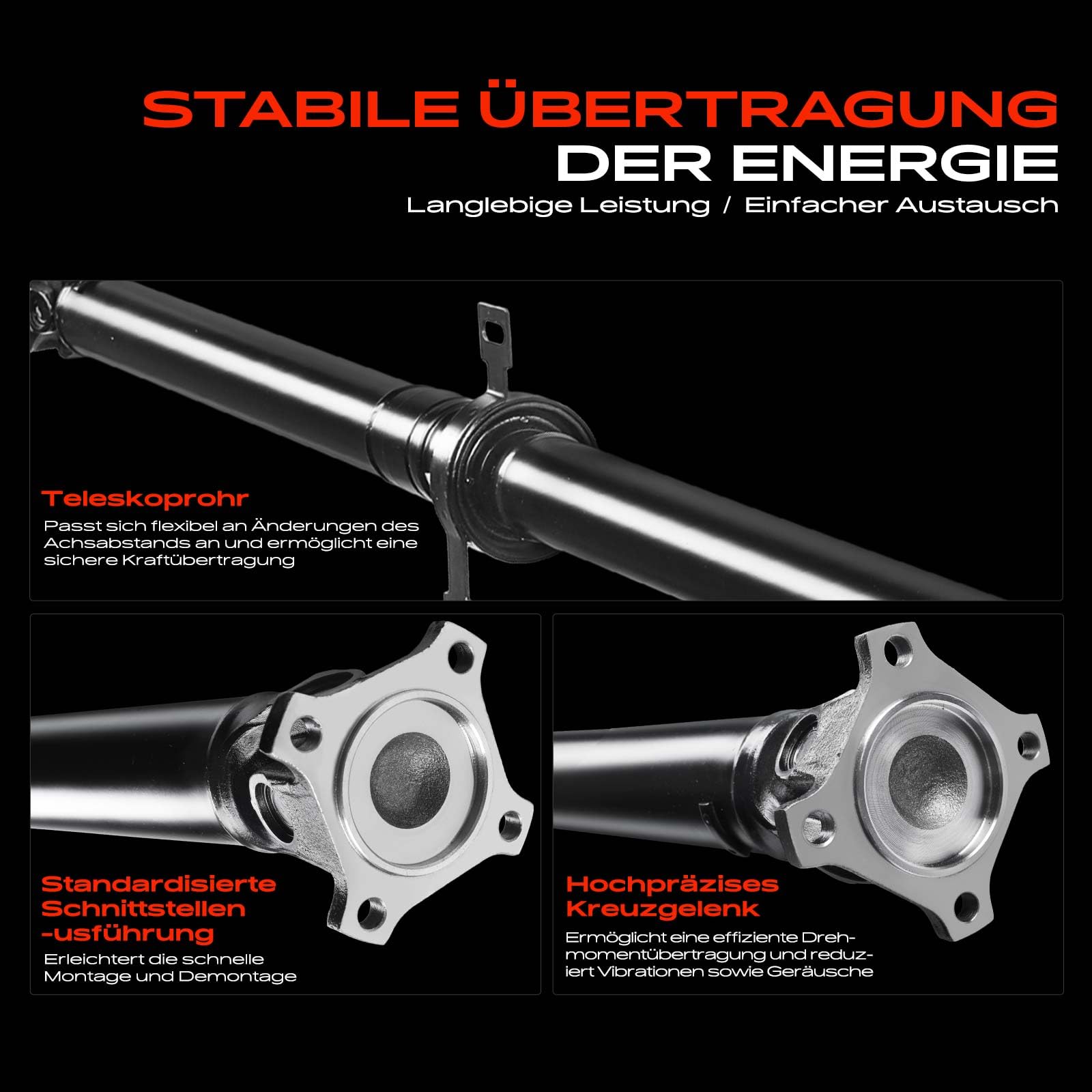 Rear Cardan Shaft Compatible with Duster HM HS Duster Box 1.2L 1.5L 1.6L  Petrol 2011-Present 8200945335 : Amazon.de: Automotive