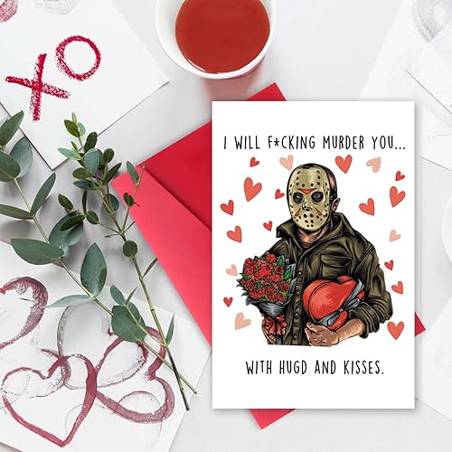 Miniatura 3 de mmuue Tarjeta traviesa del día de San Valentín para ella él, tarjeta de aniversario grosera para marido y esposa, regalo de cumpleaños con temática