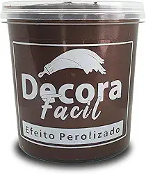 Cimento Queimado Com Efeito Perolizado Decora Fácil 1kg (Marrom)