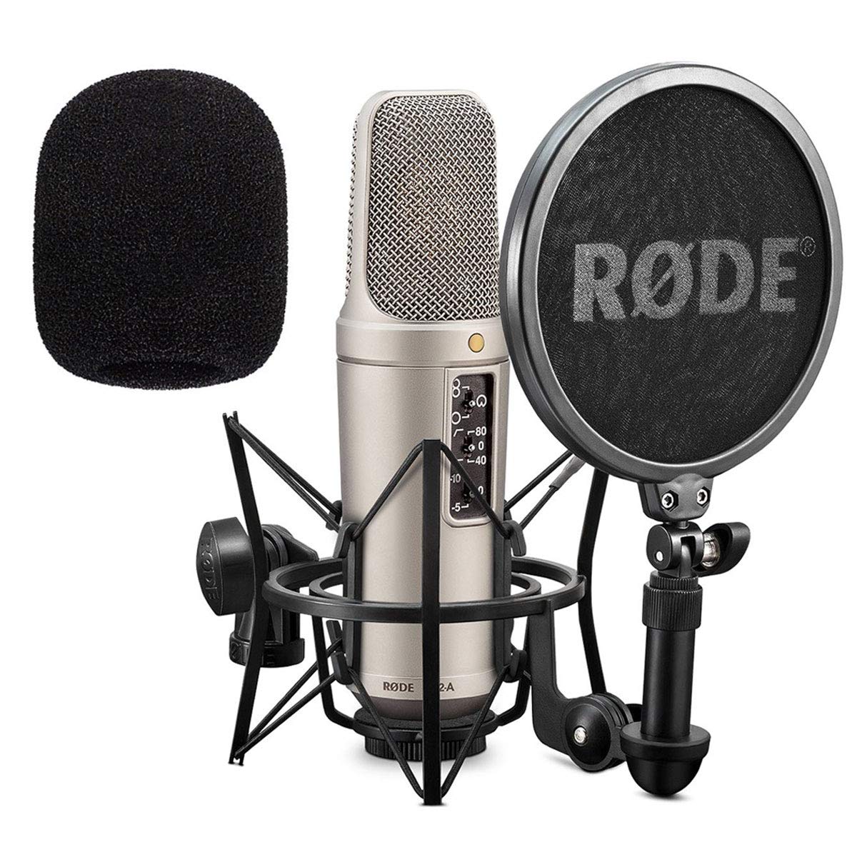 Rode NT2-A zestaw mikrofon kondensatorowy + keepdrum WS02 pianka chroniąca przed wiatrem