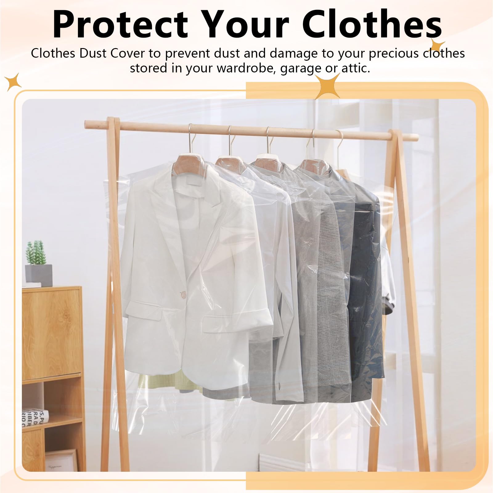 Lot De 50 Sacs De Nettoyage à Sec En Plastique Transparent à