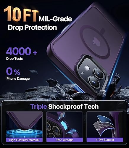 Miniatura 4 de Funda magnética para iPhone 12iPhone 12 Pro compatible con Magsafe protección contra caídas de grado militar Funda protectora a prueba de golpes