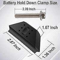 Vista 2 de Garra de batería base, sujetador de batería con kit de pernos de acero inoxidable 304, compatible con modelos seleccionados
