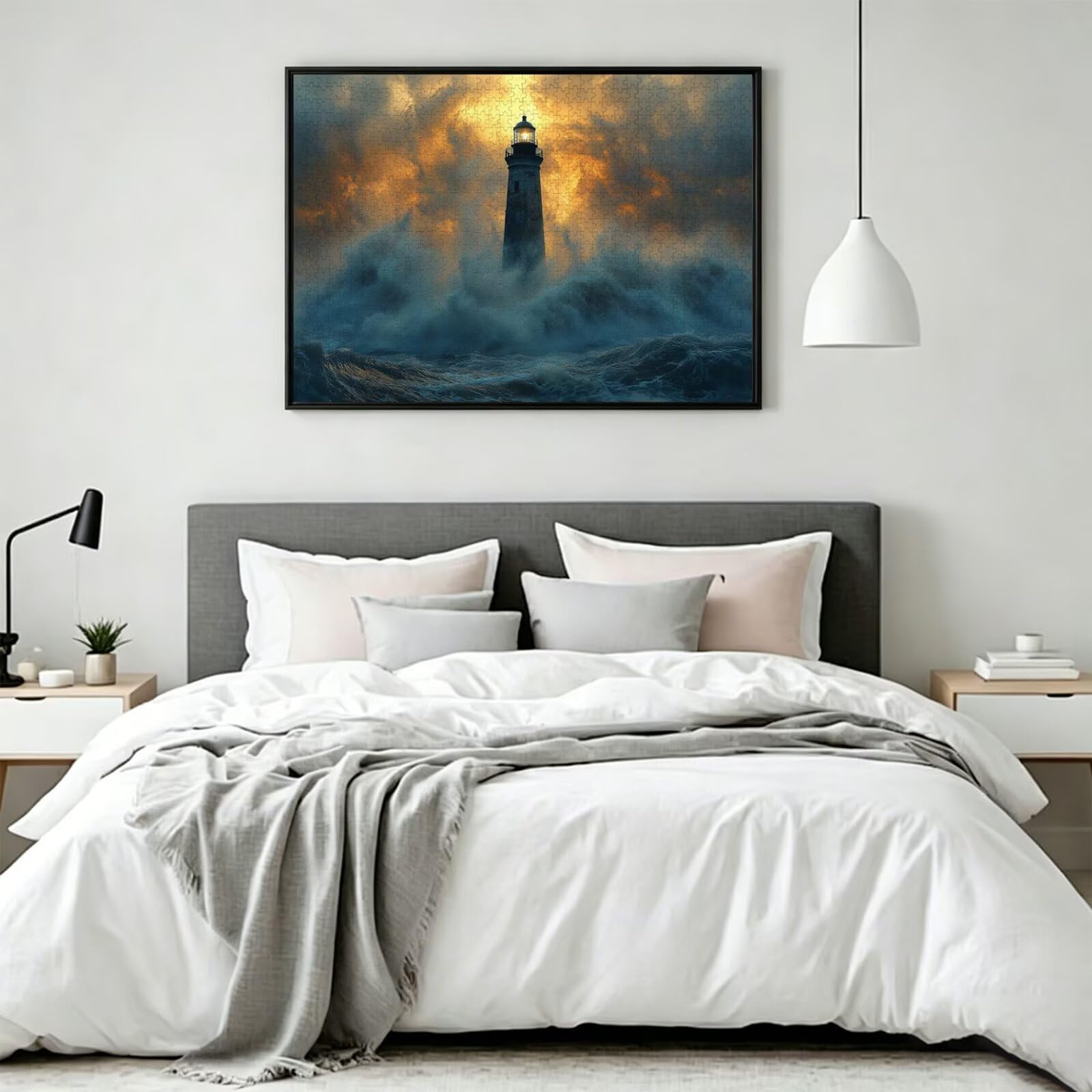Puzzle 5000 Pezzi ondate Puzzle Adulti, Gioco Educativo, n-225 | Jigsaw Puzzles Faro, Impossibile Difficile Sfida, Classici Gioco Familiare, Giochi Divertenti, Idee Regalo