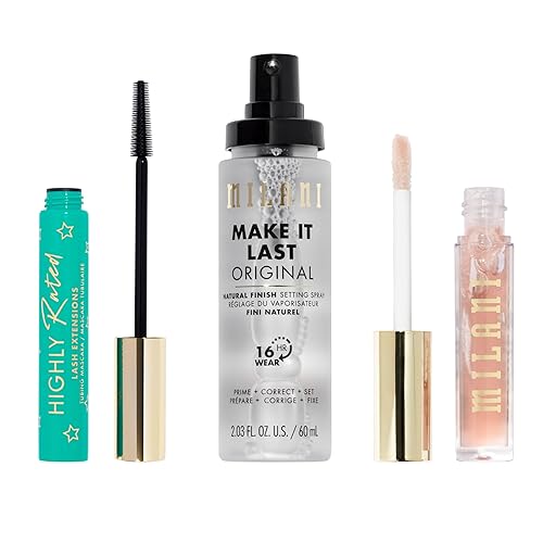 Milani Extensiones de pestañas altamente calificadas para mayor longitud y elevación + Keep It Full Maxxx Balmshell Lip Plumping Balm - Balmshell +