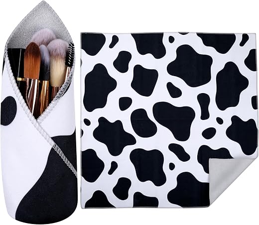 BEIQIYA Self-Adhesive Cloth Makeup Bag, Cute Lazy Cosmetic Pouch for Travel & Daily Use, Portable Organizer Bags for Cameras Lenses Gadgets Makeup Mini Items
