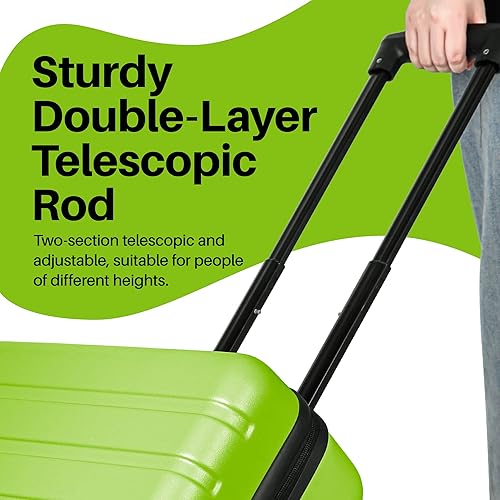 Miniatura 6 de AnyZip Equipaje de mano de 21" Hardside PC ABS ligero USB maleta con ruedas TSA Lock