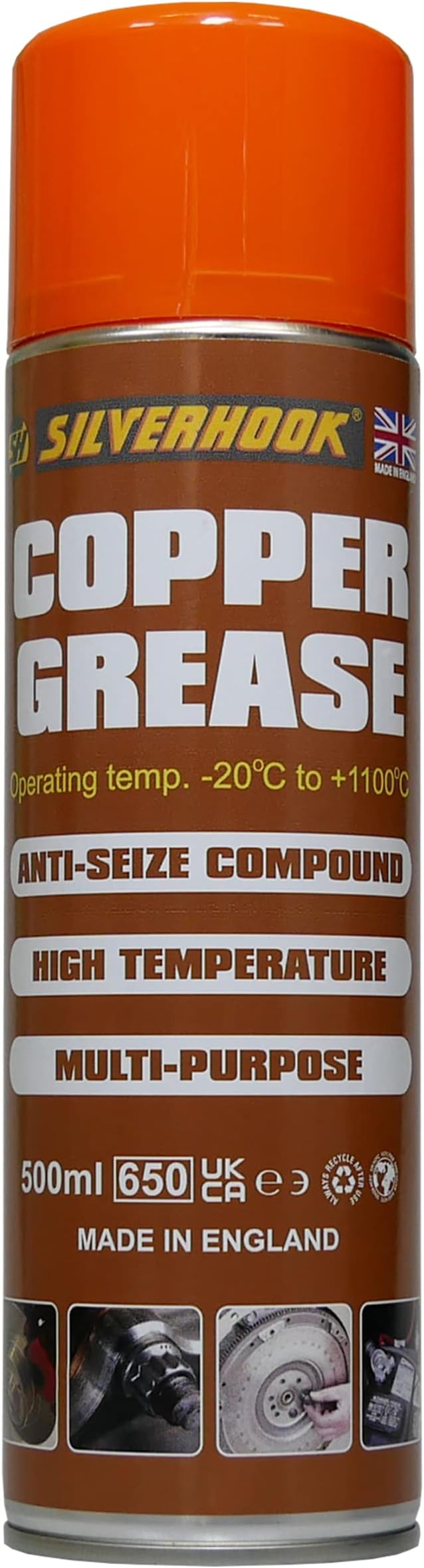 Silverhook Spray Grease Copper 500ml