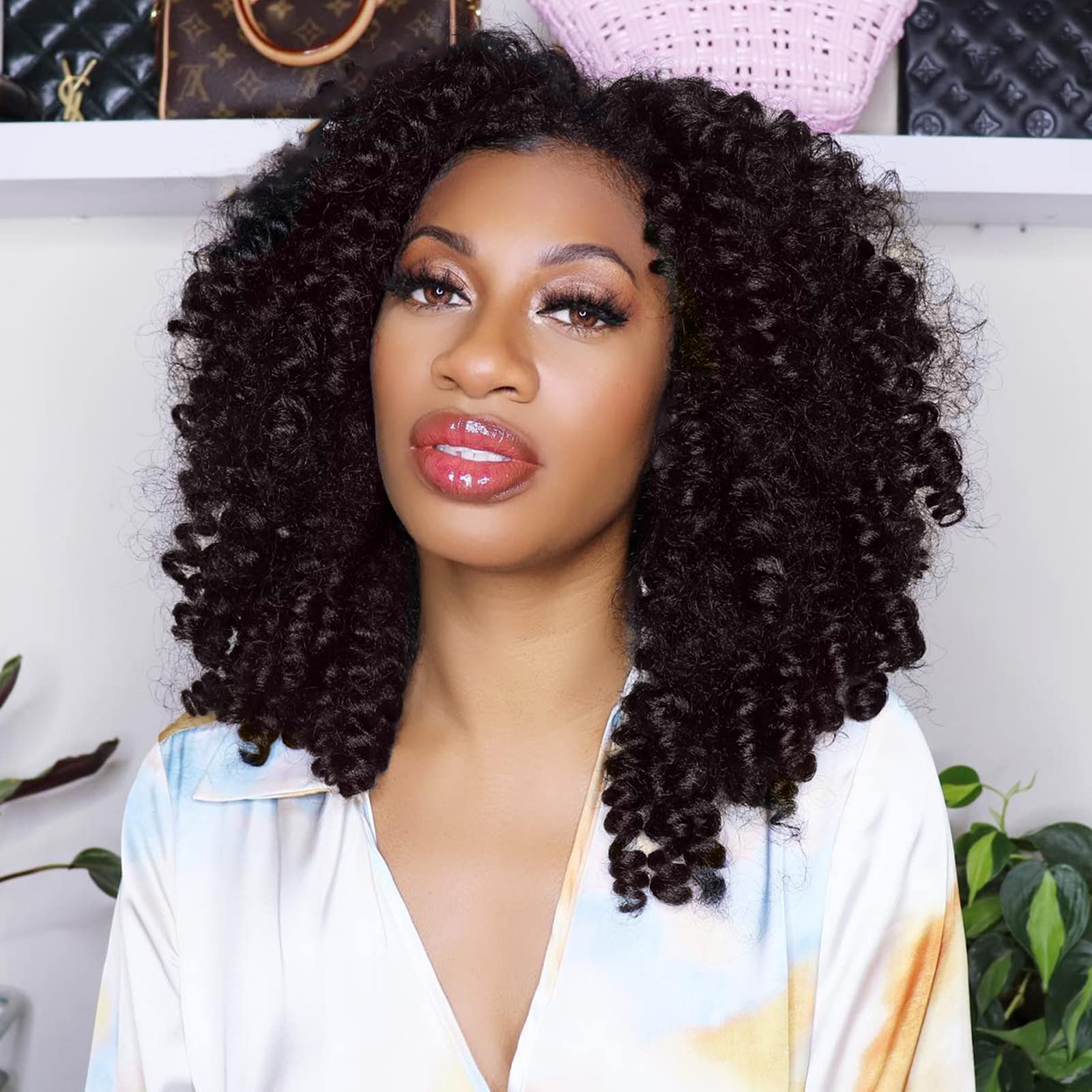 Buy Pelokaa Jamaican Bounce Crochet Hair 6 Inch 6 Packs Light Brown