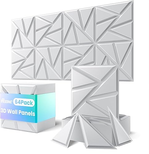 Miniatura 10 de ROOME Paneles decorativos 3D de 12 x 12 pulgadas, cortables y aptos para bricolaje, panel de pared de PVC resistente al fuego, modernos paneles de