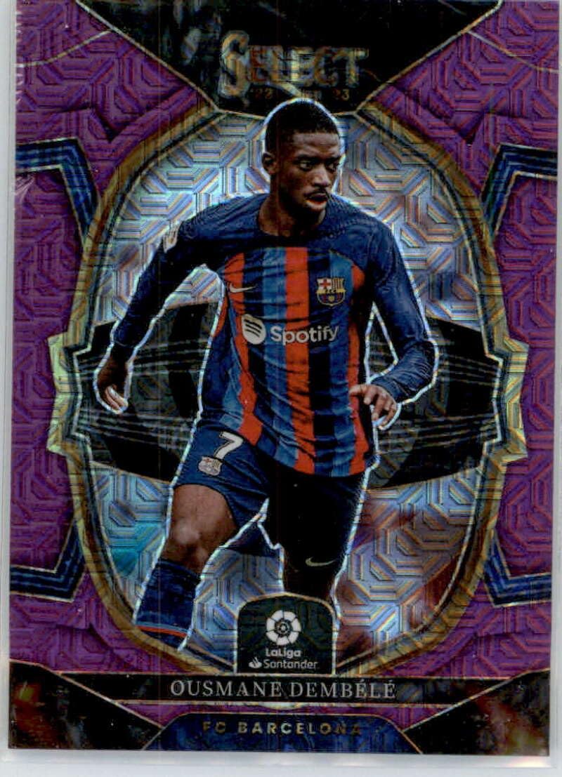 Amazon.com: 2022-23 Panini La Liga Select Purple Mojo #32 Ousmane