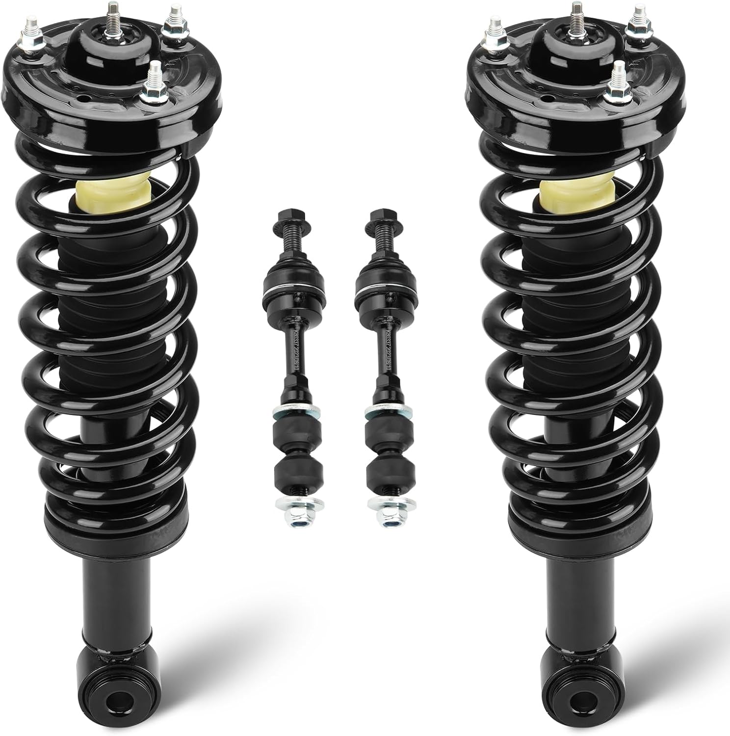 Front Struts Assembly Fit for Ford F-150 2WD 2005-2008, 2006-2008 for Lincoln Mark LT 2WD, Shock Absorber & Sway Bars End Links, Replace for 171362 K80337 (4Pcs)