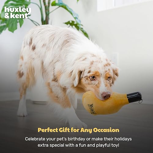 Miniatura 9 de Huxley & Kent para perros Botella de Booz Juguete divertido para perros de Halloween Juguete de peluche para perros con chirriante Regalo para