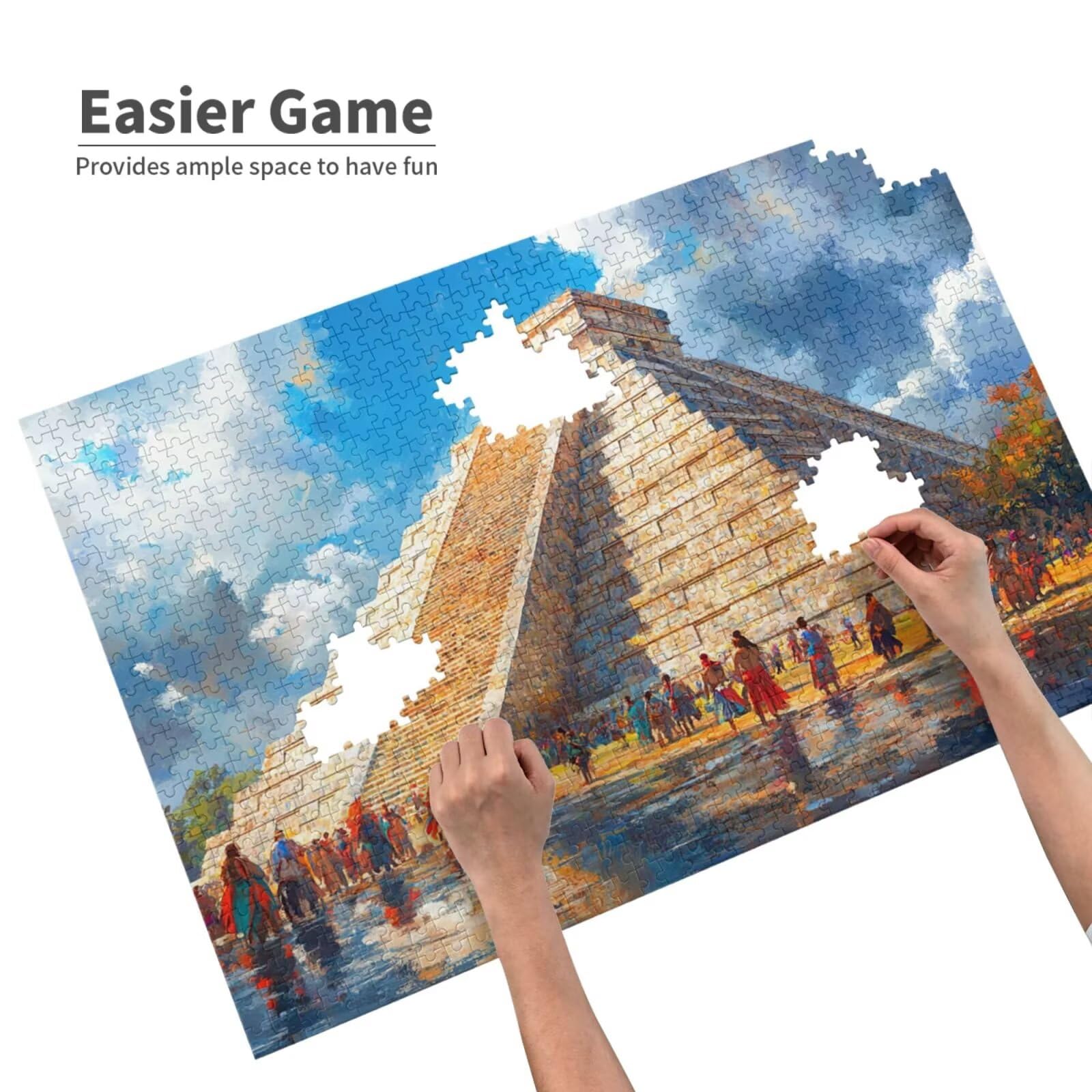 Puzzles Paisaje 1000 Adultos, Puzzle Vistoso con Cajas y Cartel, Juego Clásico de Puzzle Arte para Entretenimiento Adultos, Regalos de Decoración del Hogar para Pasatiempos Creativos de Mujeres 2T-722
