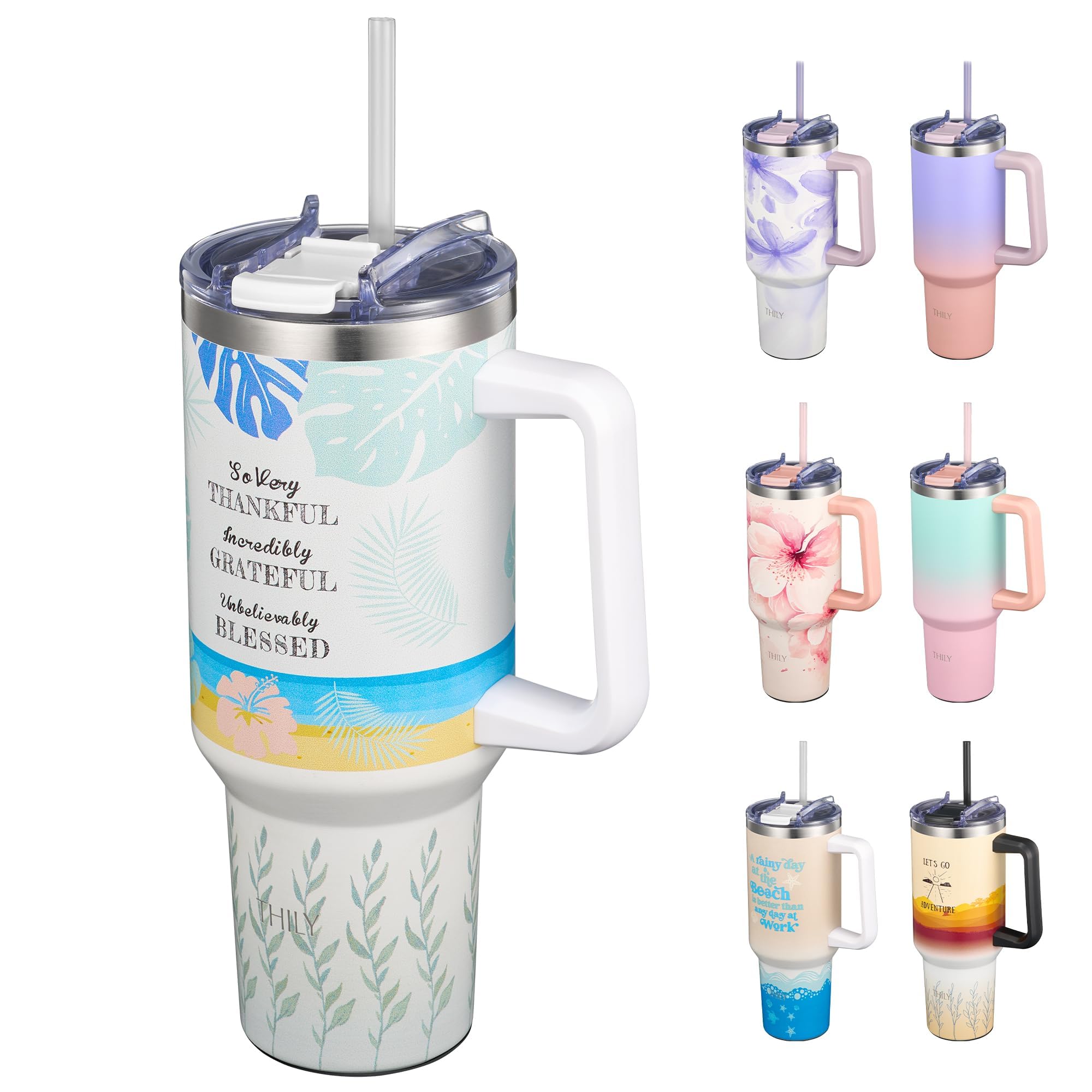 Vakuumisolierter Edelstahlbecher – THILY Reisebecher 780 ml