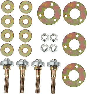 Healeved 4pcs Rocking Chair Bearing Furniture Screws Gaming Chair Accessories Rocker Glider Gaming Chair Bolts Glider Rocker Parts Lawn Chair Screws Rocking Chair Accessories Iron Hardware