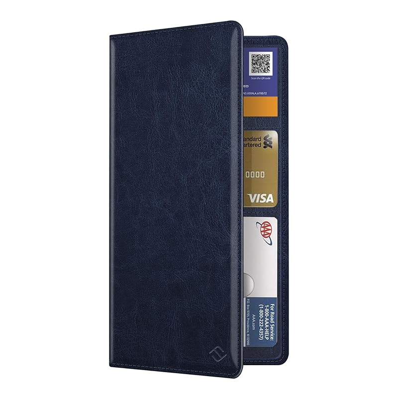 Organizador de Documentos para Porta-Luvas FINPAC com 5 Compartimentos Azul-Marinho