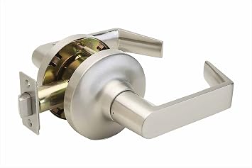 Copper Creek Avery Commercial Grade 1 Heavy Duty Passage Lever, Non-Handed Cylindrical Door Handle, UL 3 Hour Fire Rated, ADA Compliant, for Hall & Closet, Satin Stainless, AL7220-SS