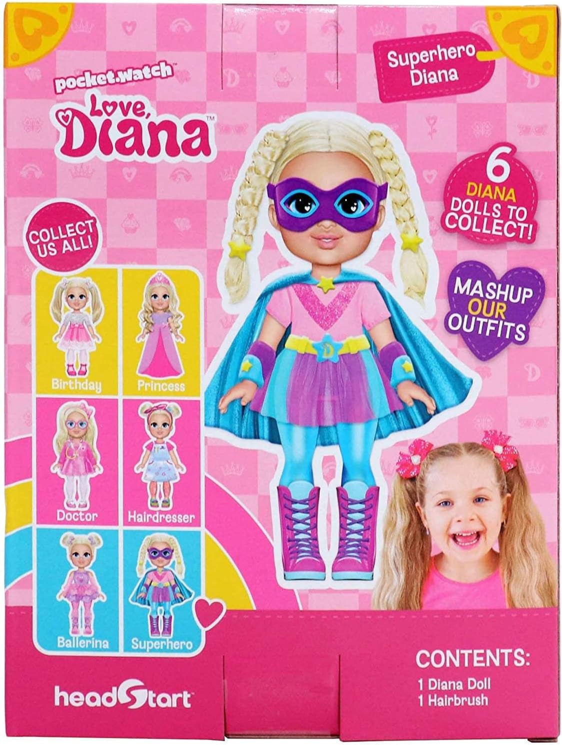 Pocket Watch Love Diana 6 Inch Fashion Doll | Superhero Diana