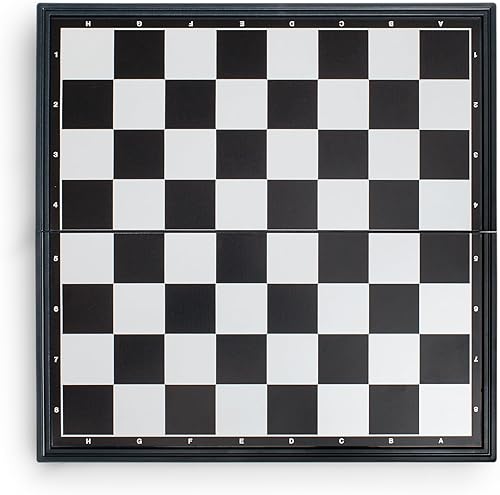 Miniatura 8 de Juego de ajedrez magnético plegable de viaje, 9.8 pulgadas (9.8 in), juegos de mesa de ajedrez plegables y portátiles