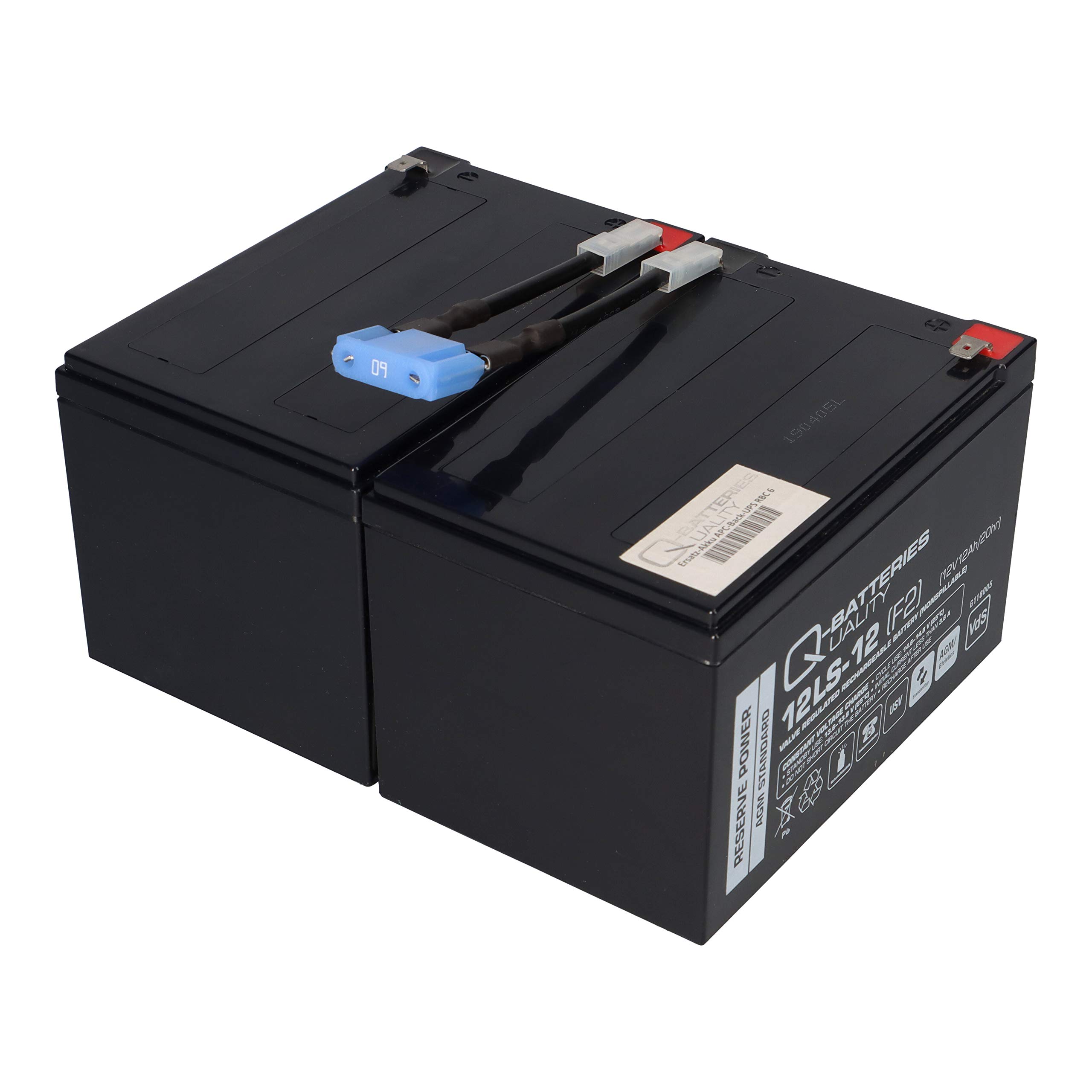 WSB Ersatzakku USV RBC6 RBC 6 BK1250, BP1000I, BP1400, SMC1500I, SMT1000i, SU1000I, SU1000IBX120, SU1000INET, SU1000NET, SU1000RMI, SU1000RMINET, SU1000VS, SU700X167, SUA1000I, SUVS1000I