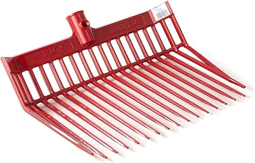 Miniatura 2 de Little Giant DuraFork - Cabezal de repuesto de horquilla de policarbonato con dientes angulados, color rojo (paquete de 2)