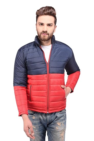 bomber jacket red and blue