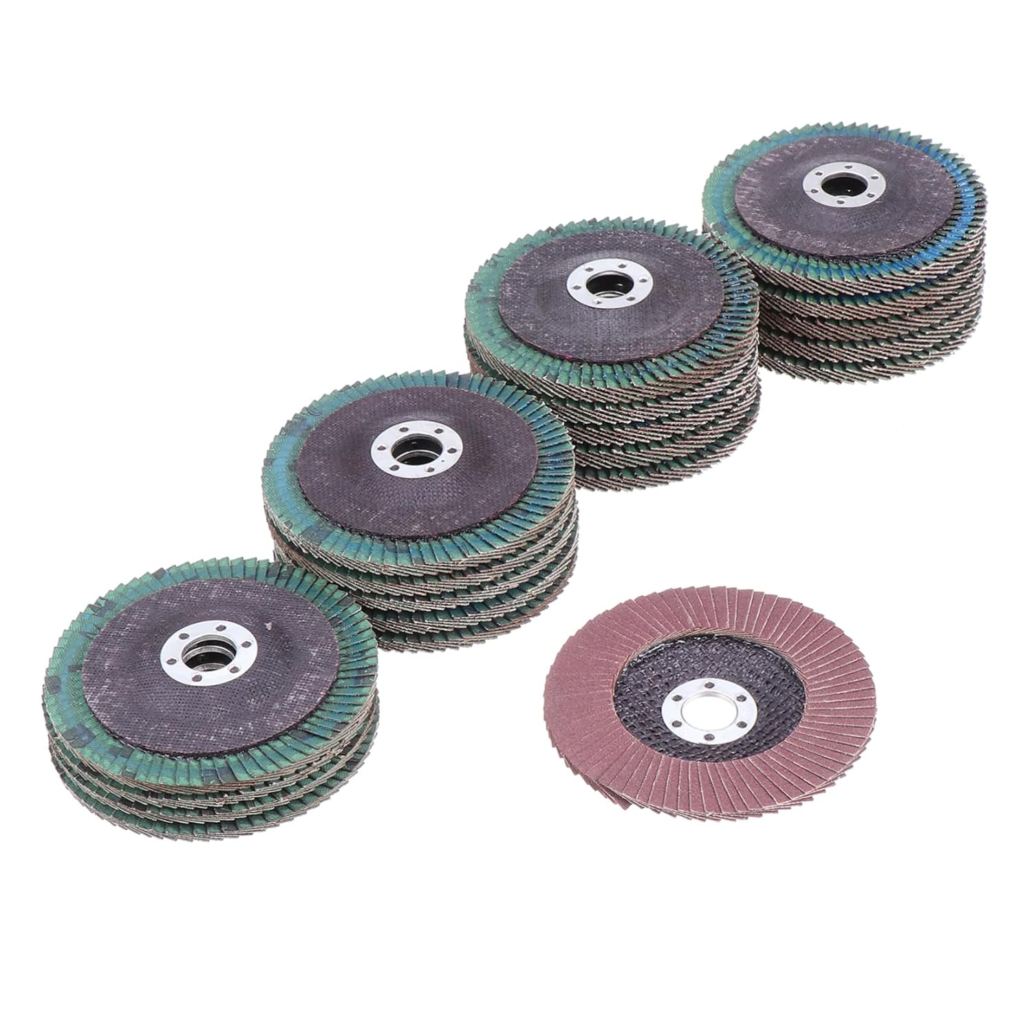 20pcs Sanding Wheel for Drill Angle Grinder Flap Discs Sanding Paper Discs for Grinding Metal