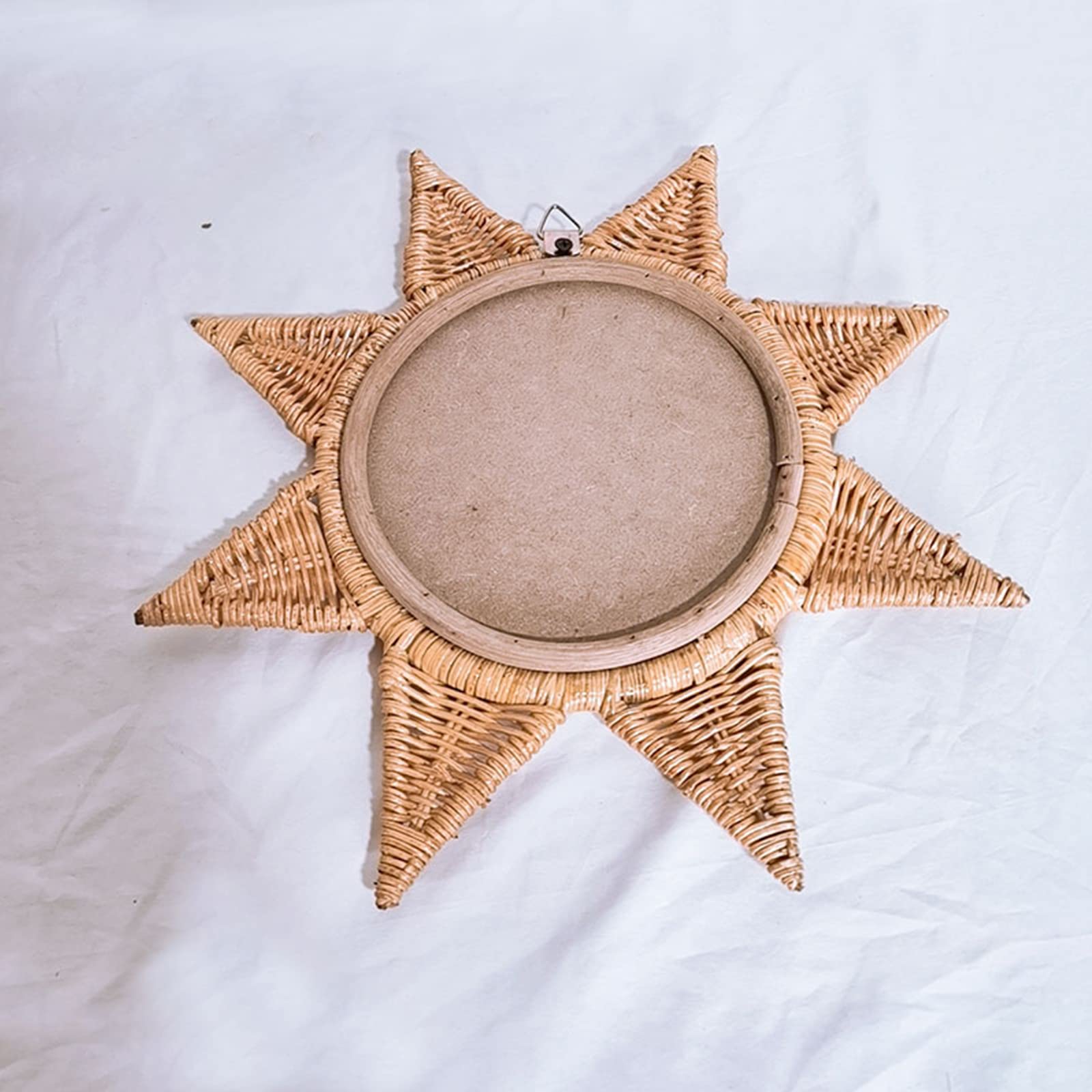 Btgghytr Rattan - Decoración artística innovadora para maquillaje, sala de estar, baño, montado en la pared