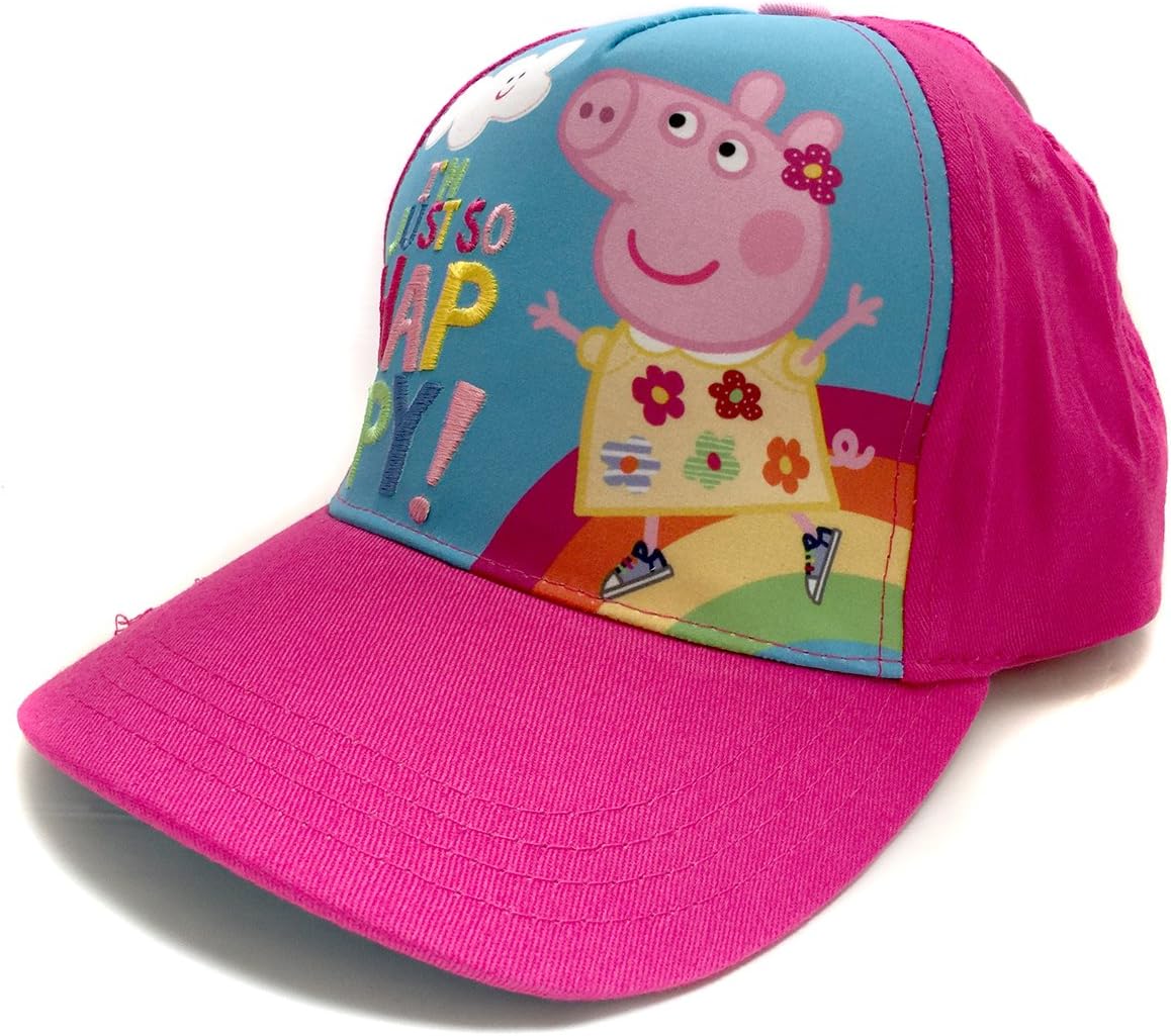 Peppa Pig Pink "So Happy" Baseball Cap : Clothing, Shoes & Jewelry