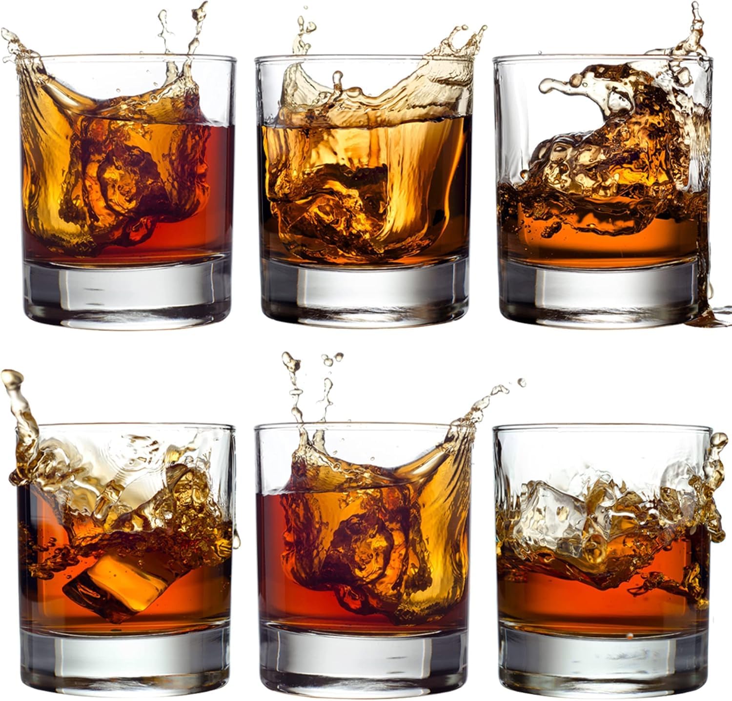 Clear Whiskey Glasses - 2 Pack 300ml -10