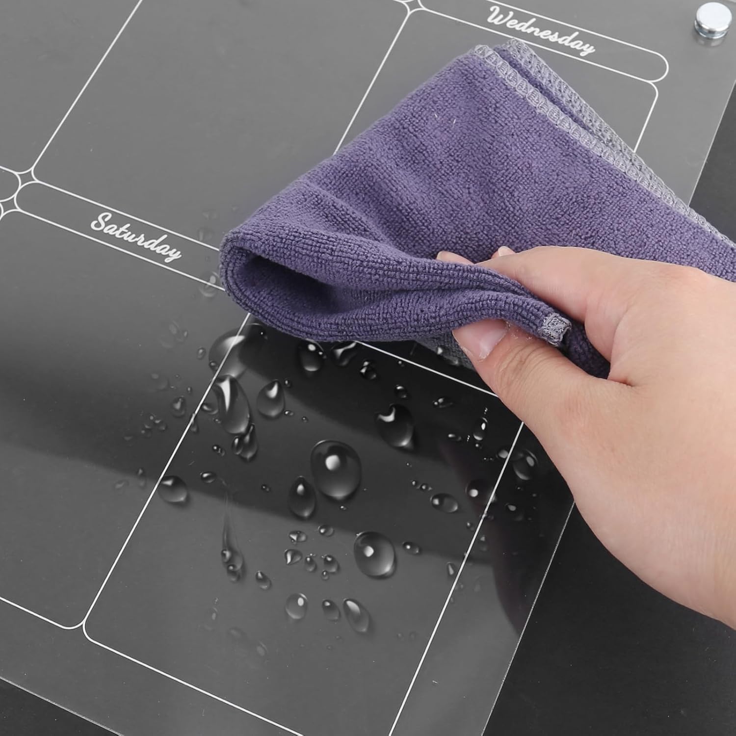 Calendrier Magnétique Frigo Acrylique: Organisez votre Semaine Facilement - Description